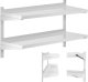 Royal Catering Półka ścienna wisząca gastronomiczna podwójna z regulacją STAL 100 x 40 cm Półka ścienna wisząca gastronomiczna podwójna z regulacją STAL 100 x 40 cm 1