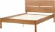 Beliani Łóżko LED drewniane 140 x 200 cm jasne BOISSET 4