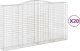 vidaXL vidaXL Kosze gabionowe, 20 szt, 400x50x220/240cm, galwanizowane żelazo 1