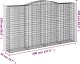 vidaXL vidaXL Kosze gabionowe, 20 szt, 400x50x220/240cm, galwanizowane żelazo 4