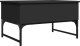 vidaXL Stolik kawowy, czarny, 70x50x40 cm 5