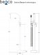 Bateria umywalkowa Besco Bathroom faucet from Floor Decco, black, Besco BW-DI-CZ 6