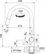 Bateria kuchenna Franke TAP LINA J PULL DOWN SIDE HP CHR 1
