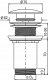 Sapho Washbasin shut-off valve Click Clack Sapho AR900 2