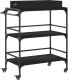 vidaXL vidaXL Wózek kuchenny, czarny, 81,5x41x92,5 cm 2
