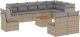 vidaXL 11-częsciowy zestaw mebli ogrodowych z poduszkami, beżowy, polirattan 2
