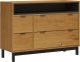 vidaXL Komoda FLAM, 110x40x80 cm, lite drewno sosnowe 2