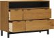 vidaXL Komoda FLAM, 110x40x80 cm, lite drewno sosnowe 4