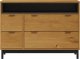 vidaXL Komoda FLAM, 110x40x80 cm, lite drewno sosnowe 5