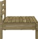 vidaXL Ogrodowa sofa bez podłokietników, impregnowana sosna 4