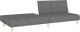 vidaXL Rozkładana kanapa 2-osobowa, jasnoszara, tapicerowana tkaniną 5