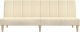 vidaXL Rozkładana kanapa 2-osobowa, kremowa, tapicerowana tkaniną 5