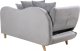 Beliani Szezlong z pojemnikiem welurowy lewostronny jasnoszary MERI II 7