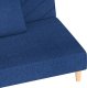 vidaXL 2-osobowa kanapa, 2 poduszki, niebieska, tapicerowana tkaniną 9