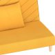 vidaXL 2-osobowa kanapa, 2 poduszki, żółta, tapicerowana tkaniną 9