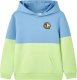 vidaXL Bluza dziecięca z kapturem, niebieski i pastelowy żółty, 104 1