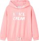 vidaXL Bluza dziecięca z kapturem, jasnoróżowa, 128 1