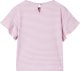 vidaXL Koszulka dziecięca z falbankowymi rękawkami, liliowa, 104 2