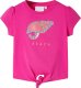 vidaXL Koszulka dziecięca z krótkimi rękawami, ciemnoróżowa, 128 1
