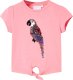 vidaXL Koszulka dziecięca z krótkimi rękawami, fluorescencyjny róż, 140 1