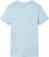 vidaXL Koszulka dziecięca z krótkimi rękawami, jasnoniebieska, 104 2