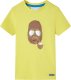 vidaXL Koszulka dziecięca z krótkimi rękawami, żółta, 140 1
