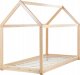 Beliani Łóżko dziecięce domek drewniane 90 x 200 cm jasne TOSSE 5