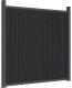 vidaXL Panel ogrodzeniowy z 2 słupkami, szary, 180x186 cm, WPC 2