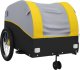 vidaXL Przyczepka rowerowa, czarno-żółta, 45 kg, żelazo 4