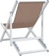 vidaXL Składane krzesła plażowe, 2 szt., brąz, aluminium i textilene 6
