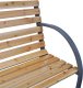 vidaXL Ławka ogrodowa, 112 cm, lite drewno jodłowe 3