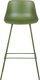 Beliani Zestaw 2 krzeseł barowych zielony EMMET 4
