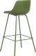 Beliani Zestaw 2 krzeseł barowych zielony EMMET 5