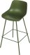 Beliani Zestaw 2 krzeseł barowych zielony EMMET 6
