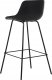 Beliani Krzesło barowe Zestaw 2 Czarny EMMET 6