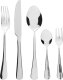 Beliani Zestaw sztućców 30 elementów srebrny FUSILLI 1