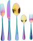 Beliani Zestaw sztućców 30 elementów wielokolorowy FUSILLI 1