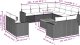 vidaXL 12-częściowy zestaw mebli ogrodowych z poduszkami, szary, polirattan 3