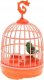 Hipo Ptaszek gwiżdżący w klatce 15cm 4rodz 621410 74488 3