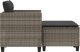 vidaXL 2-osobowa sofa ogrodowa z podnóżkami, szara, polirattan 5