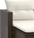 vidaXL 2-osobowa sofa ogrodowa z podnóżkami, brązowa, polirattan 7