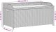 vidaXL Ławka ze schowkiem, szara, 100x50x52 cm, polirattan i akacja 11