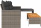 vidaXL Narożnik ogrodowy z poduszkami i stolikiem, rattan PE, szary 6