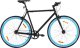 vidaXL Rower single speed, czarno-niebieski, 700c, 55 cm 1