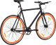 vidaXL Rower single speed, czarno-pomarańczowy, 700c, 59 cm 2