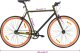 vidaXL Rower single speed, czarno-pomarańczowy, 700c, 51 cm 8
