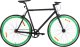 vidaXL Rower single speed, czarno-zielony, 700c, 51 cm 1