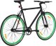 vidaXL Rower single speed, czarno-zielony, 700c, 51 cm 2