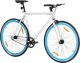 vidaXL Rower single speed, biało-niebieski, 700c, 59 cm 1