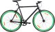vidaXL Rower single speed, czarno-zielony, 700c, 59 cm 1